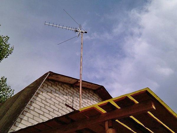 montaje de antena