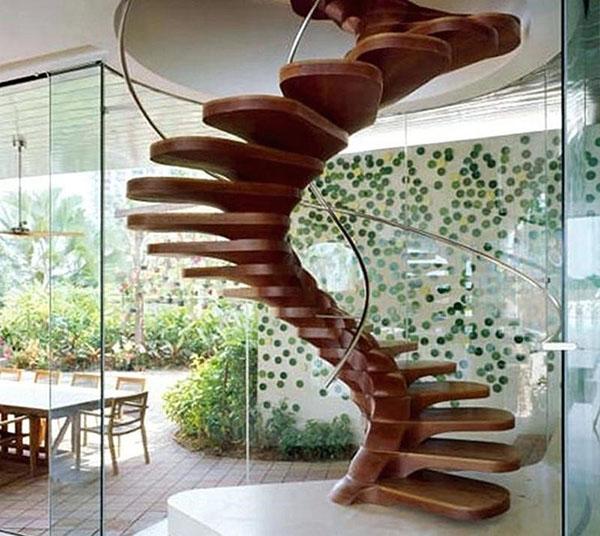 version design de l'escalier en colimaçon