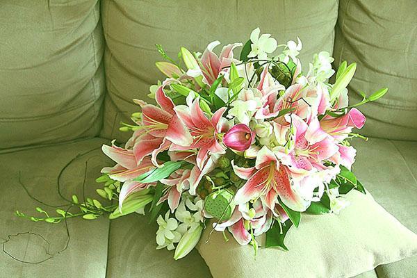 bouquet délicat pour la mariée