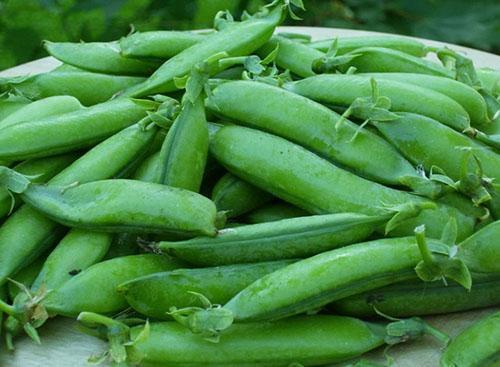 Guisantes dulces tiernos