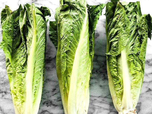 ensalada de lechuga romana saludable