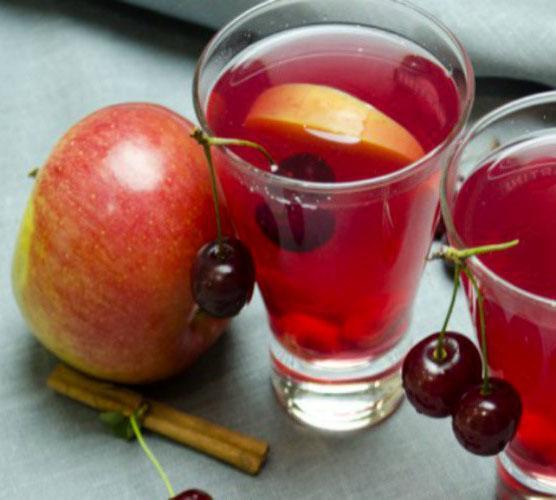 compote de pommes et cerises