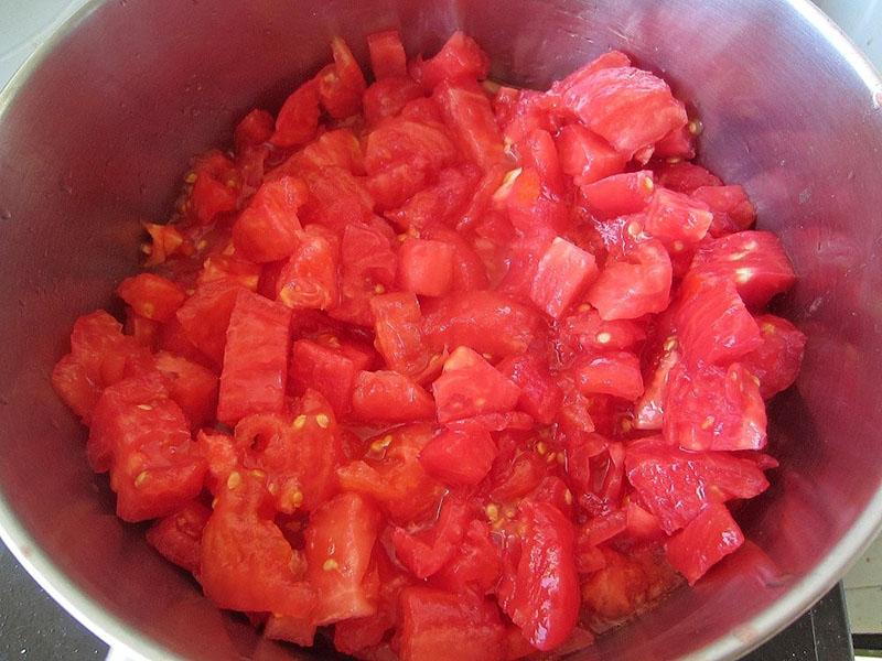 faire mijoter des tomates