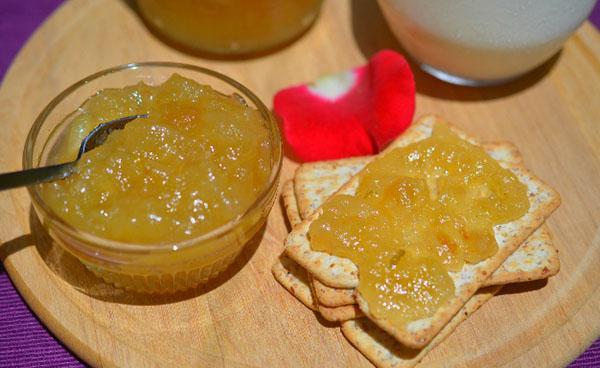 confiture de pommes nature