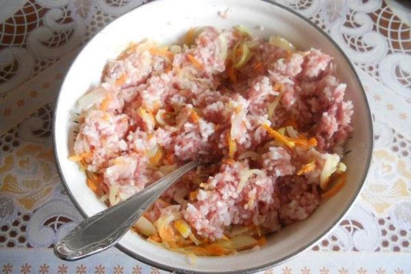 preparar carne picada para col rellena