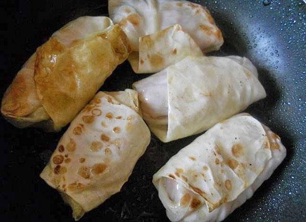 faire frire les rouleaux de chou
