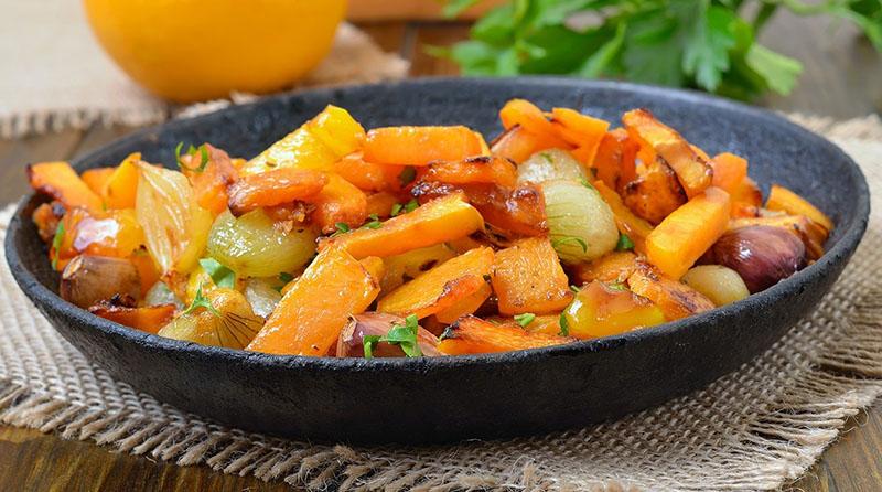 guiso de calabaza con verduras