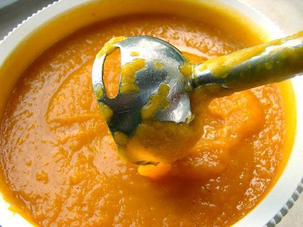 moler la calabaza con una licuadora