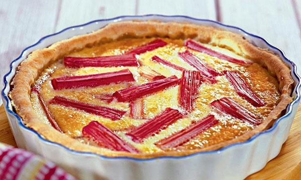 tarte à la rhubarbe multicuiseur