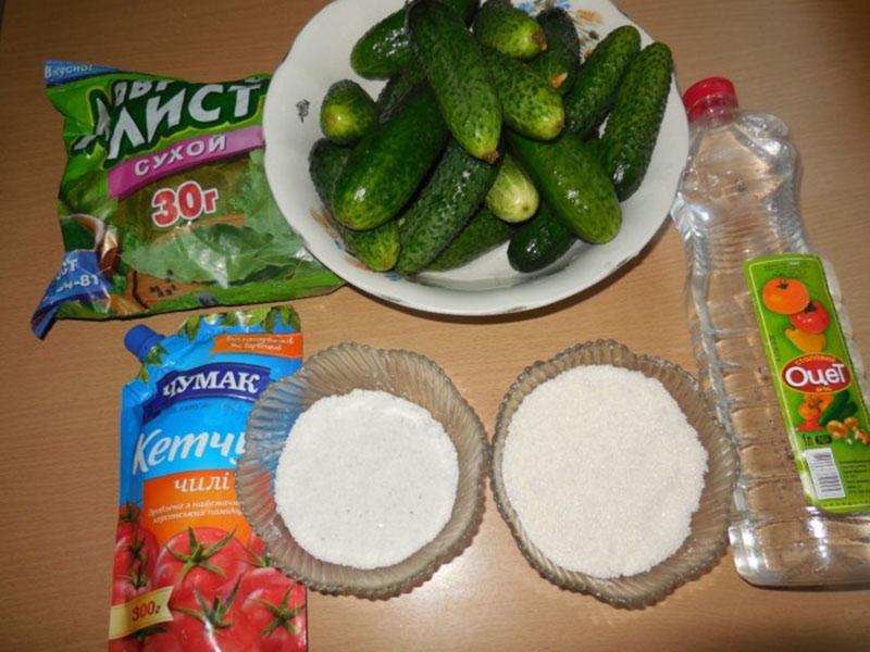 ingredientes para la preparación