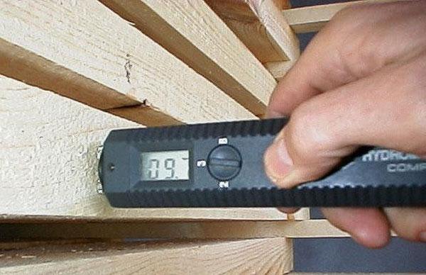 mesure de l'humidité du bois