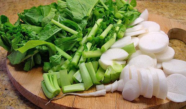 le daikon se marie bien avec n'importe quel aliment