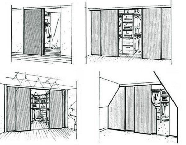 dressing dans différents espaces