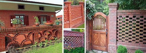 options de conception pour les clôtures en briques