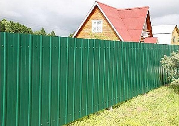 clôture solide en tôle profilée