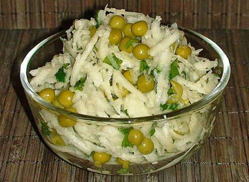 Salade de radis daikon