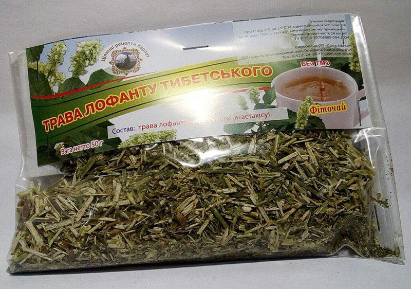 té de hierbas de lofant tibetano