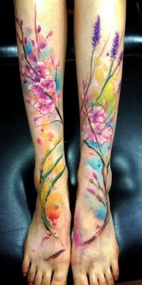 Watercolor Tattoos - 125, které vám vyrazí dech