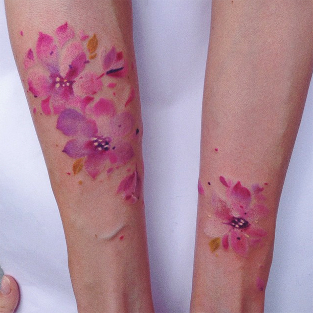Watercolor Tattoos - 125, které vám vyrazí dech