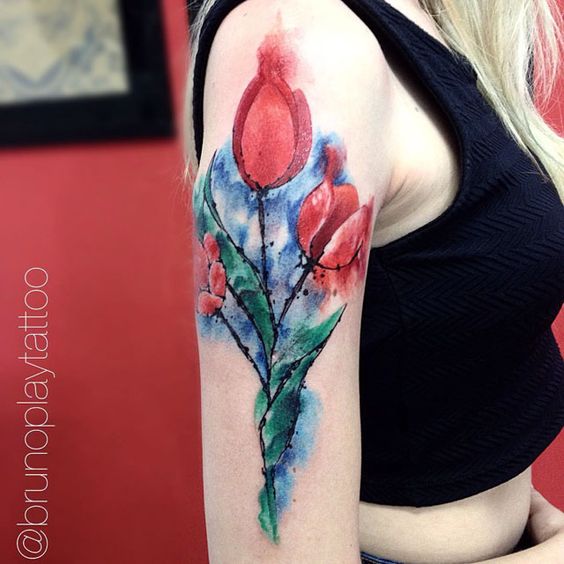 Watercolor Tattoos - 125, které vám vyrazí dech
