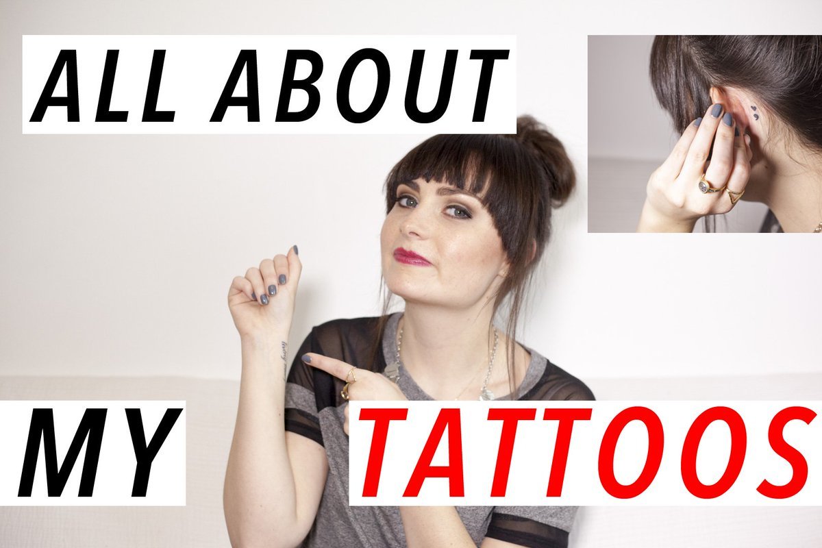 Popis fotografie: YouTuber Molly Burke's & apos; s All about My Tattoos & apos; Miniatura