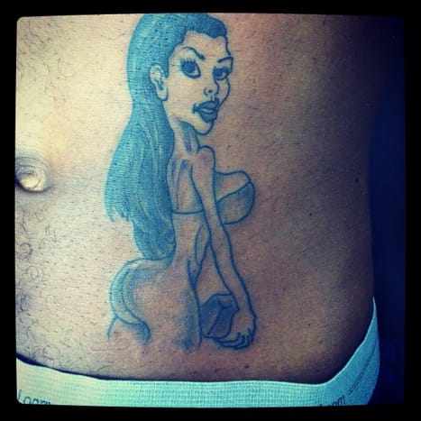 Kim Kardashian Super-Fan-Tattoo