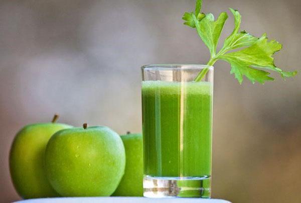 jugo de manzana verde