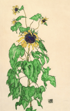 Johnsons Tattoo basiert auf der Interpretation von Blumen des österreichischen Malers Egon Schiele. Schiele, der Schützling des berühmten Künstlers Gustav Klimt, wurde zu Beginn des 20. Jahrhunderts für seine nackten Selbstporträts und unvollkommenen Blumenbilder bekannt.