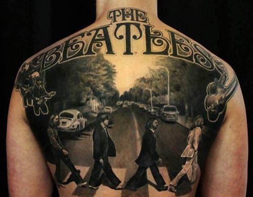 Was für ein unglaublich wunderschönes Beatles-Tattoo.