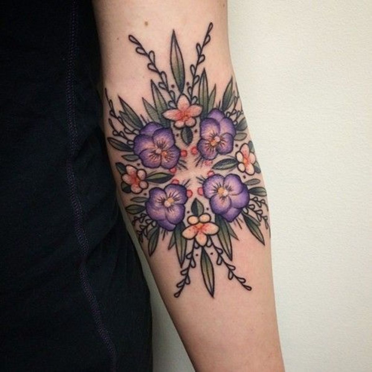 Kaleidoskop-wie-Violett-Tinte