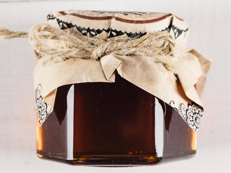 pot de miel d'aubépine