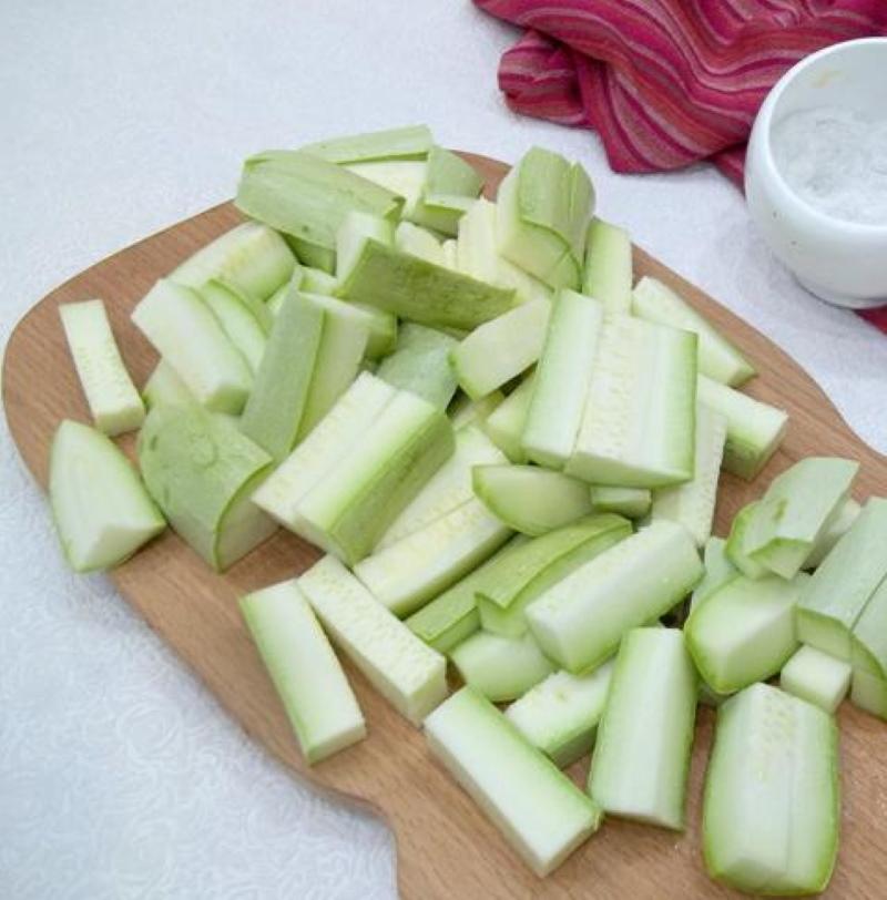 congelar calabacines en cubos