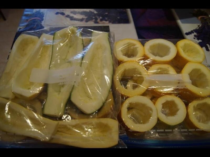 congelar calabacín para relleno