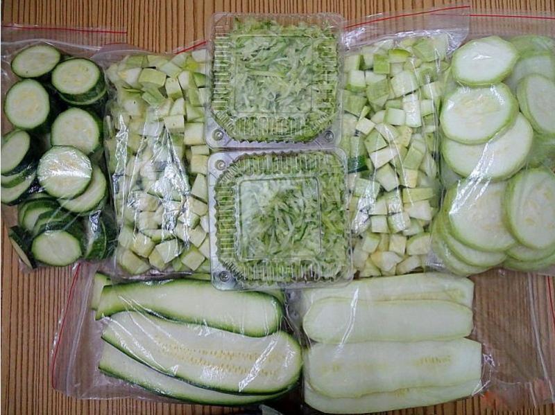 congeler des courgettes pour l'hiver à la maison