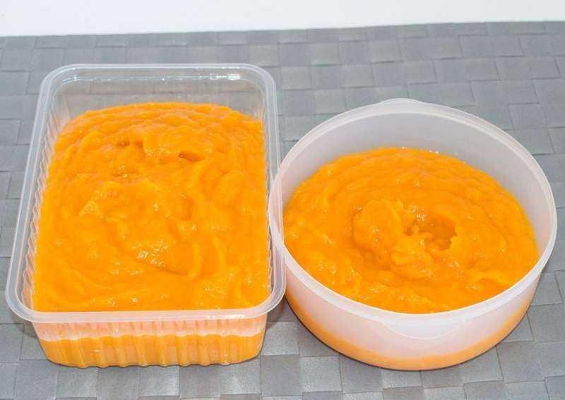 purée de citrouille pour l'hiver