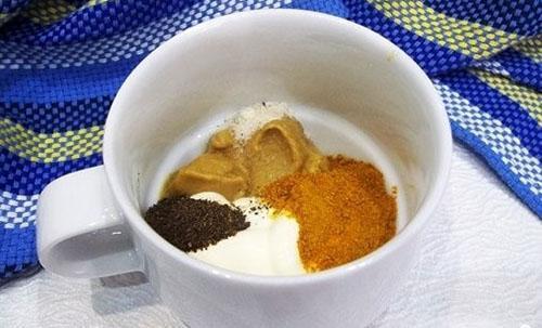 mezclar los ingredientes en un bol