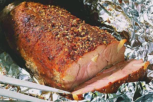 carne de mostaza en el horno