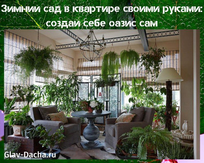 jardin d'hiver à faire soi-même dans l'appartement